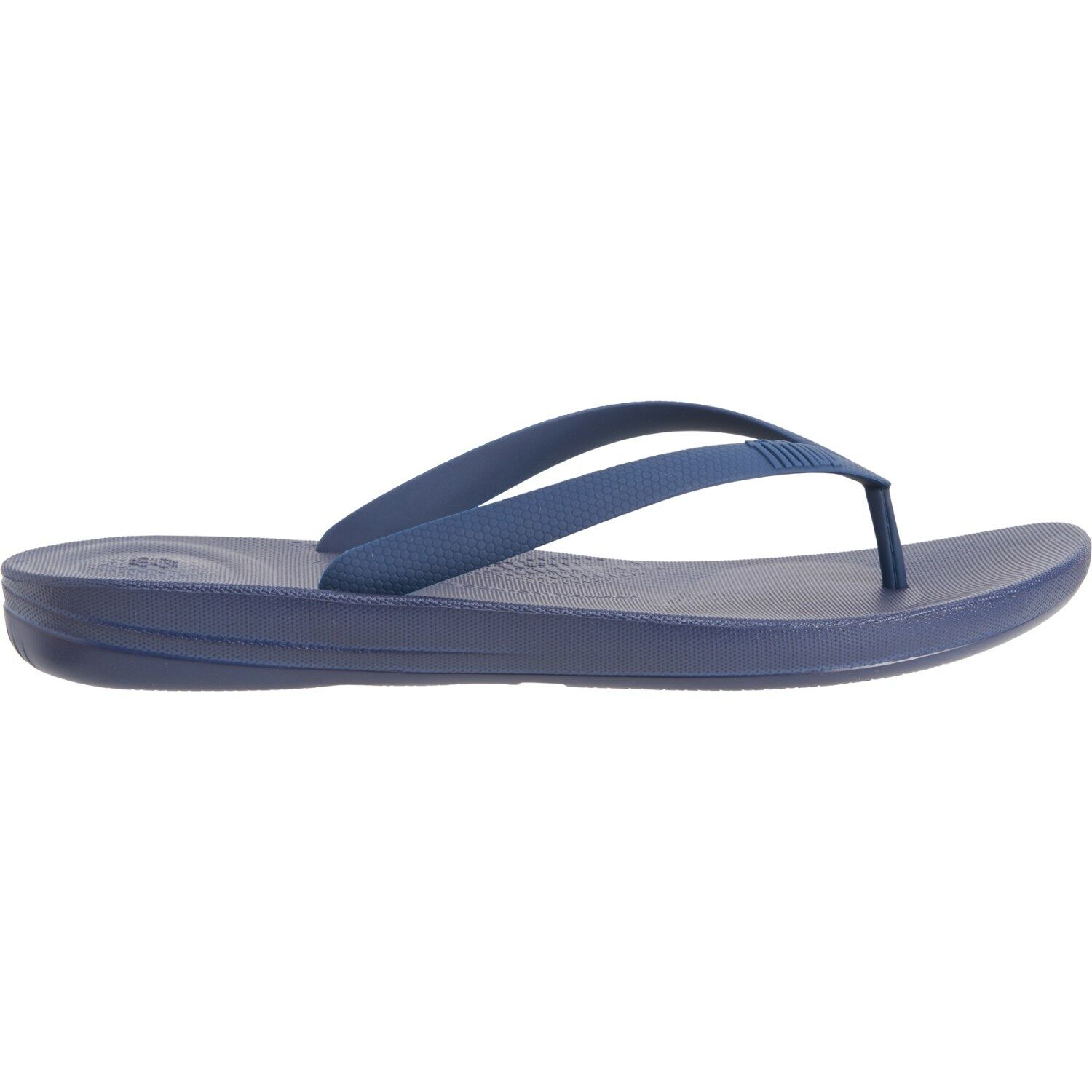 Men's IQushion Flip Flop Sandals: Black/Navy, Sizes 11-12