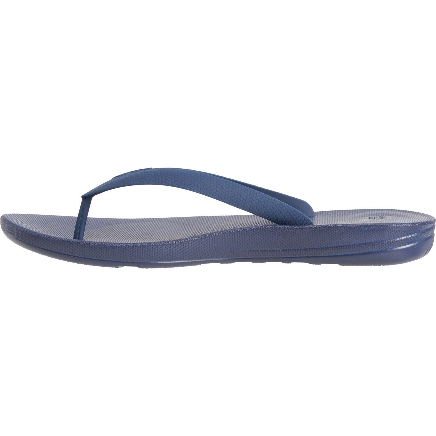 Men's IQushion Flip Flop Sandals: Black/Navy, Sizes 11-12