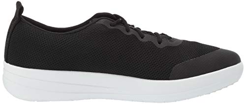 FitFlop Women's F-Sporty Ombre Sneaker, Black, 10 M US