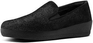 fitflop Women's Superskate Loafer Flat, All All Black, 6 M US