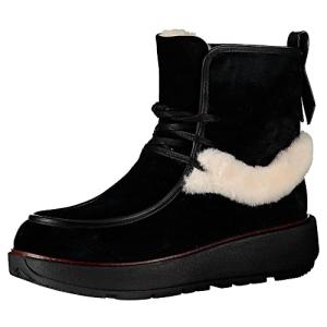 FitFlop Women's Nyssa Suede Ankle Boots, Black All Black 090, 5