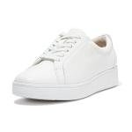 Urban White Leather Rally Sneakers for Women