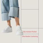 Urban White Leather Rally Sneakers for Women