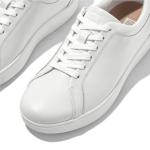 Urban White Leather Rally Sneakers for Women