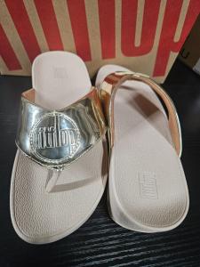 FitFlop Demelza Logo Toe Post Sandals - Select Size & Color