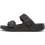 Black Leather FitFlop Men's Gogh MOC Slide Sandal