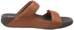 FitFlop Men's Gogh Moc Slide Leather Sandal, Dark Tan, 11