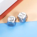 Stocking Stuffers for Adults Halloween Basket Stuffers for Men Women Boo Basket Stuffers for Him Her Gilrfriend Boyfriend Boo Basket Ideas Funny Tin Anniversary Dice Gifts for Him 10 Year Anniversary