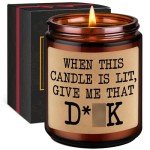 GSPY Candles, Naughty Gifts for Women, Men, Cute Boyfriend Gifts, Bachelorette Gifts for Bride - Funny Anniversary, Christmas, Birthday Gifts for Boyfriend, Husband, Fiance, Guy, Couple, Him