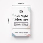 Tryuunion 40 Date Ideas Card Games for Couples Date Night - Unique Date Deck Scratch Off Cards, Gifts for Boyfriend - Romantic Newlywed and Wedding Anniversary Couples Gifts for Him and Her