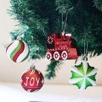 Valery Madelyn Christmas Ornaments Set, 100ct Red Green White Shatterproof Christmas Tree Decorations Variety Ball Ornaments Bulk, Whimsical Hanging Ornaments for Xmas Trees Holiday Party Decor