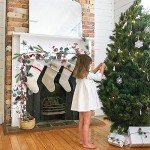 DearHouse 6Ft Berry Christmas Garland with Pinecones Berries Spruce Eucalyptus Leaves Cotton Balls Winter Artificial Greenery Garland for Holiday Season Mantel Fireplace New Year Table Runner Decor