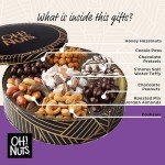 Chocolate Gift Basket Tins Gift Box, Gourmet Candy Basket Holiday Chocolates Covered Pretzels Gifts Food Sets For Men Women Prime Baskets Delivery Thanksgiving Valentines Day Delivered by Oh Nuts