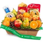 A Gift Inside Happy Holidays Sweet & Savory Farmstead Gift Basket