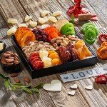 Holiday Christmas Dried Fruit & Nuts Gift Basket Arrangement Platter, Gourmet Food Snack Box, Thanksgiving Gift Basket, Birthday Care Package, Healthy Kosher - Her Him - 12 Snackberry Assortment (Single)