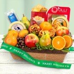 A Gift Inside Happy Holidays Sweet & Savory Farmstead Gift Basket