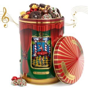 Christmas Gift Basket- Gourmet Food Gifts - Plays Music - Holiday Chocolate and Candy, Sweets and Snacks- Nutcracker Suite- Bonnie and Pop