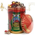 Christmas Gift Basket- Gourmet Food Gifts - Plays Music - Holiday Chocolate and Candy, Sweets and Snacks- Nutcracker Suite- Bonnie and Pop