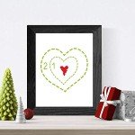 Silly Goose Gifts Stink Stank Stunk Wall Art Prints - Christmas Bathroom Art - Funny Wall Art - Festive and Colorful Designs with Darling Graphics - 8 x 10 in, No Frames Included - Set of Four