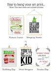 Silly Goose Gifts Stink Stank Stunk Wall Art Prints - Christmas Bathroom Art - Funny Wall Art - Festive and Colorful Designs with Darling Graphics - 8 x 10 in, No Frames Included - Set of Four