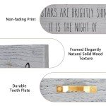 LITIVY Christmas Wall Art, O Holy Night Christmas Wall Decor, Wooden Black & White Pine Tree Wall Sign, Winter Wall Decorations, 12"x16.5"