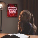 Give Like Santa Love Like Jesus - Festive Christmas Wall Art, Christian Holiday Wall Decor Print w/Snowflake Image For Home Decor, Kitchen Decor, Farmhouse Decor, & Living Room Decor, Unframed - 8x10