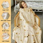 SeaRoomy Burritos Tortilla Blanket, Tortilla Wrap Blanket, Novelty Funny Tortilla Round Blanket Giant Tortilla Round Soft Blanket (Beige, 47 inches)