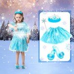 HAMSILY Princess Dress Up Shoes Set for Toddler Jewelry Boutique Kit, 3 Themes of Unicorn Mermaid Ice Princess Costumes Set, Pretend Play Gifts for Little Girls Aged 3-6 Years Old