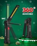 Coquimbo Tool Gifts for Men Dad Him, Rechargeable LED Work Light Grill Light with Magnetic Base and Hook 5 Modes 360° Rotate Mechanic Light Stocking Stuffers Mens Gifts (2 Pack Black)