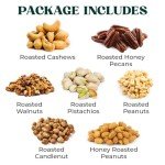 Holiday Nuts Gift Basket - Delicious Mixed Cravings of Freshly Roasted Nuts - Beautifully Packaged, Sympathy Basket, Healthy Nuts Gift for Thanksgiving and Christmas.