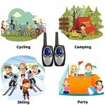 Retevis RT628 Walkie Talkies for Kids,Toy Gifts for 6-12 Year Old Boys Girls,Kid Gifts Walkie Talkie for Adults Outdoor Camping Hiking(Silvery 1 Pair)