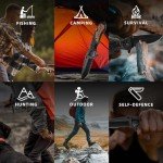 Gifts for Him Men Husband, Christmas Stocking Stuffers, Anniversary Birthday Gifts ideas for Him, Engraved Pocket Knife, Wooden Handle Folding Knife with Wood Box, Unique Outdoor Camping Hiking Tool