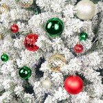 Annecy Christmas Tree Ornaments - 36 PCS Shatterproof Christmas Ball Ornaments Set for Christmas, Holiday, Wreath & Party Decorations (Multi-Size, Red, Green, Gold)