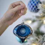 Valery Madelyn Christmas Ornaments Set, 70ct Navy Blue and Silver Shatterproof Christmas Tree Decorations Ball Ornaments Bulk, Winter Wonderland Hanging Ornaments for Xmas Trees Holiday Decor