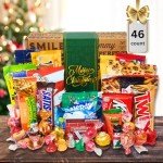 CHRISTMAS CANDY CARE PACKAGE (46 Count) – Holiday Gift Basket Loaded with Milk Chocolate Santas, Snowmen, Trees, Seasonal Foil Candies, and Snacks! Perfect Stocking Stuffer for Kids, College Students, Adults, Men, Women, and Families