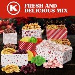 Holiday Gift Basket Tower - with Dried Fruits & Nuts Gourmet Cravings Indulgence - 6 Tier Food Basket Gift Set Great Treat Towers Christmas Gifts Present for Men & Women