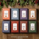 Coffee Gifts Set For Coffee Lovers - Coffee Sampler Gift Set For Women And Men - Ground Coffee Gift Basket For Christmas - Pack Of 8 Holiday Flavored Coffee - Unique Christmas Gifts For Men And Women