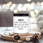Homsolver Mothers Day Gifts from Daughter Son,Gifts for Mom,Mom Gifts,Mothers Day Gifts for Moms Her Bonus Mom Mother New Mom Step Mom (mom i Hope This Candle-White)