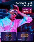 RENPHO Christmas Gift Eyeris 1, Eye Massager with Heat, Birthday Gifts for Mom, Sleep Eye Mask with Bluetooth Music, Face Massager, Eye Care Device, Smart Eye Mask for Relax Eye, Reduce Eye Strain