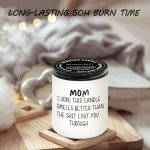 Homsolver Mothers Day Gifts from Daughter Son,Gifts for Mom,Mom Gifts,Mothers Day Gifts for Moms Her Bonus Mom Mother New Mom Step Mom (mom i Hope This Candle-White)
