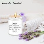 Homsolver Mothers Day Gifts from Daughter Son,Gifts for Mom,Mom Gifts,Mothers Day Gifts for Moms Her Bonus Mom Mother New Mom Step Mom (mom i Hope This Candle-White)