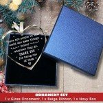 Thank You Gifts for Women, Boss, Coworkers, Manager, Mentor, Teacher, Nurse, Mom, Friends, BFF - Coworker Appreciation Gifts for Women - Thank You Christmas Ornaments - Glass Christmas Ornament 2024