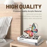 Christian Gifts for Women Birthday, Butterfly Inspirational Gifts for Friends, Religious Spiritual Gifts for Her Mom Girl Female Coworker Sister Christian Home Decorative Signs