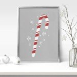 JarThenaAMCS 12Pcs Christmas Wall Art Prints Red & Green Boho Santa Xmas Tree Art Poster Winter Aesthetic Wall Decor for Gallery Living Room Bedroom (UNFRAMED)