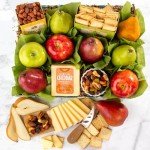 A Gift Inside Classic Fresh Fruit Basket Gift with Crackers, Cheese and Nuts for Holiday, Thank You, Birthday, Get Well, Anniversary, Corporate