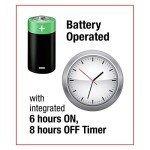 National Tree Company Pre-Lit Artificial Christmas Wreath, Green, Colonial Fir, White Lights, Decorated with Pine Cones, Berry Clusters, Christmas Collection, 24 Inches