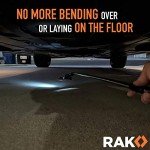 RAK Magnetic Pickup Tool Gifts for Men - Telescoping Magnet with LED Flashlight and 22 Inches Extendable Neck - Cool Gadget Gifts for Dad - LED Flashlgiht