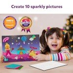 Skillmatics Art & Craft Activity - Foil Fun Unicorns & Princesses, No Mess Art for Kids, Craft Kits, DIY Creative Activity, Christmas Gifts for Girls & Boys Ages 4, 5, 6, 7, 8, 9, Travel Toys
