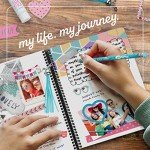 DIY Journal Kit for Girls - Great Gift for 8-14 Year Old Girl - Cool Birthday Easter Gifts Ideas for Teens - Fun, Cute Art & Crafts Kits for Tween Teenage Kids - Scrapbook & Diary Supplies Toy Set