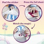 Skillmatics Art & Craft Activity - Foil Fun Unicorns & Princesses, No Mess Art for Kids, Craft Kits, DIY Creative Activity, Christmas Gifts for Girls & Boys Ages 4, 5, 6, 7, 8, 9, Travel Toys